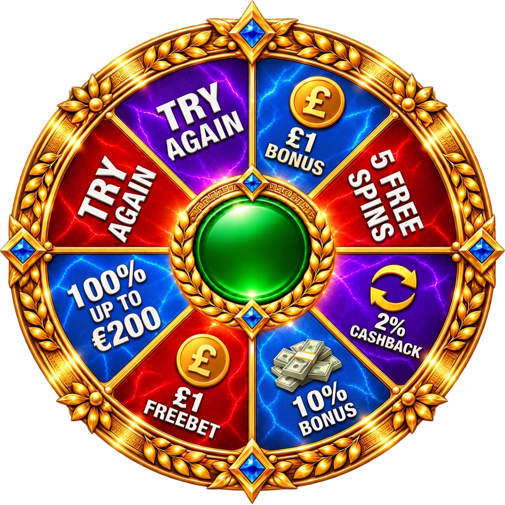 Promotional Olympus wheel, separate from the Gates of Olympus slot